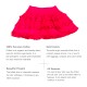  Toddler Baby Girls Frilled Skirt – Peruvian Pima Cotton, Elastic Waist, Pull-On, Solid Colors, Hot Pink, 8