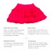  Toddler Baby Girls Frilled Skirt – Peruvian Pima Cotton, Elastic Waist, Pull-On, Solid Colors, Hot Pink, 4