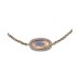 14k Gold Pavé & Stone Guiding Gems Slider Bracelet (Natural)
