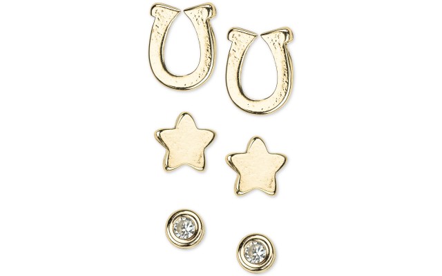  Gold-Tone 6-Pc. Set Stud Earrings