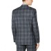  Mens Blazer Plaid Notched Wool (Charcoal, 50R)