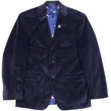 Lauren by Ralph Lauren Mens Blazer Velvet Classic Fit Blue