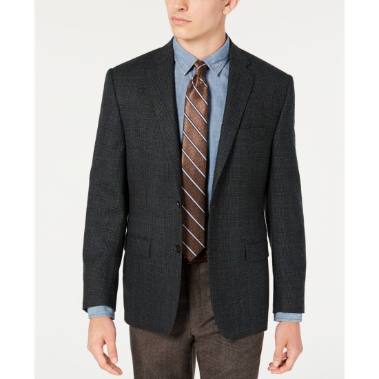  Men's Suit Jacket, Green, 42REG