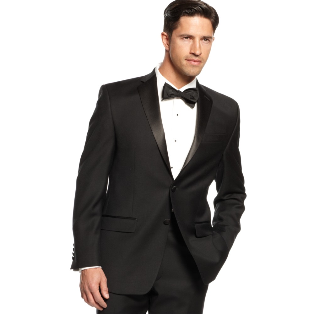 Lauren Ralph Lauren Black Classic-Fit Tuxedo Jacket (Black, 44T)