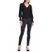 Lauren Ralph Lauren Button-cuff Long-sleeve Sweate Polo(Black, X-Small)