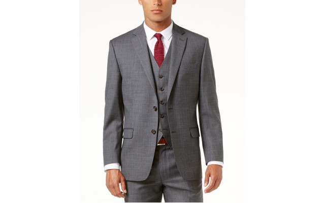 Lauren Ralph Lauren Men’s Big & Tall Grey Suit Separates (Gray, 58)