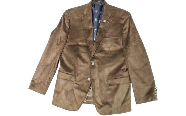 Lauren Ralph Lauren Men's Classic-Fit Faux-Suede, Rustcopper, 42R