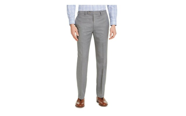  Men’s Classic Fit Office Dress Pants (Light Grey), Light Grey, 32X30