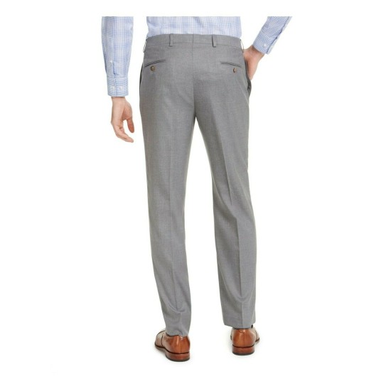  Men’s Classic Fit Office Dress Pants (Light Grey), Light Grey, 34X30