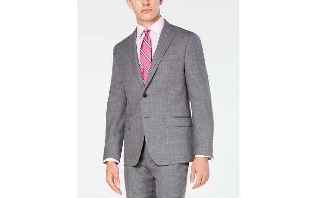 LAUREN RALPH LAUREN Mens Lane Herringbone Classic Fit Sportcoat Gray