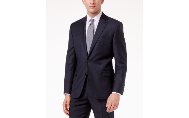 Lauren Ralph Lauren Men’s Navy Plaid Suit Separates