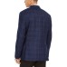  Men’s Plaid Jacket (Navy, 44R)
