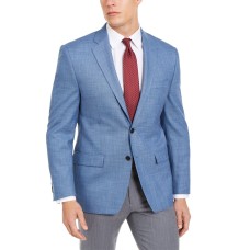Lauren Ralph Lauren Men’s UltraFlex Classic-Fit Linen Sport Coats, Blue Chambray,44 R