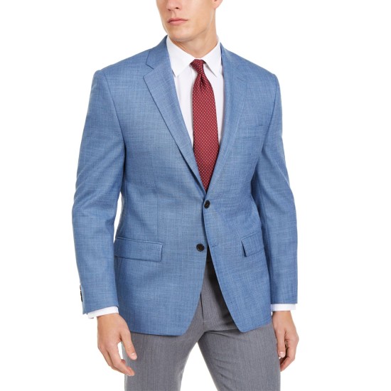 Lauren  Men’s UltraFlex Classic-Fit Linen Sport Coats, Blue Chambray,44 R