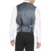 Lauren Ralph Lauren Mens Wool Blend Heathered Suit Vests, Gray, Medium