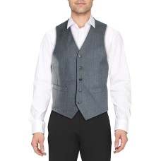 Lauren Ralph Lauren Mens Wool Blend Heathered Suit Vests