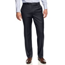 Lauren Ralph Lauren Pants Flat-Front Navy Solid Pants
