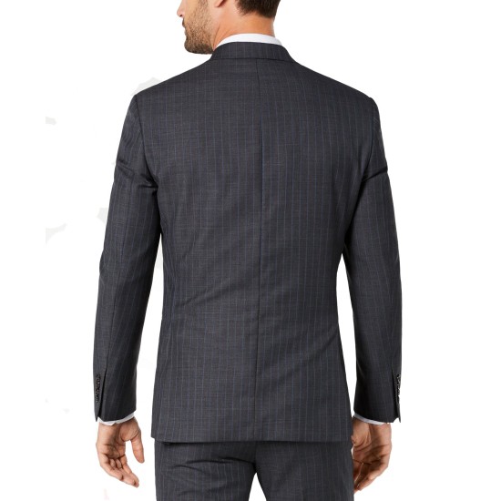  Stripe Char Jacket (Charcoal, 42 Short)