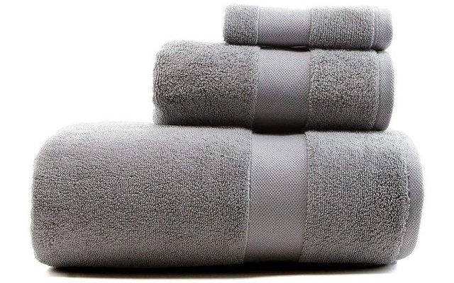 Lauren Ralph Lauren Wescott Hand Towel (Gray, 30″ x 16″)