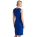 Lauren Ralph Lauren Women’s Ponte Sleeveless Dress (Blue, Medium)