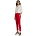 LAUREN Ralph Lauren Women’s Stretch Cotton Blend Pants  (Red, 14)
