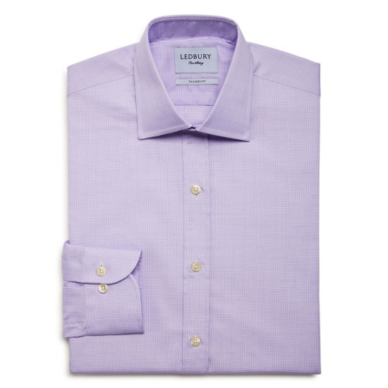  Babar Tailored Fit Size Check Slim Fit Dress Shirt-Men
