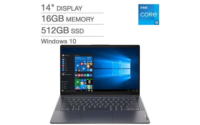  IdeaPad 5 14″ Laptop – 11th Gen Intel Core i5-1135G7 (Model: 82FE00MEUS)