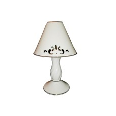 Lenox Candle Lamp Ivory and Gold 10″