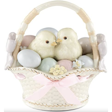 Lenox Figurines: Spring Chicks in a Basket