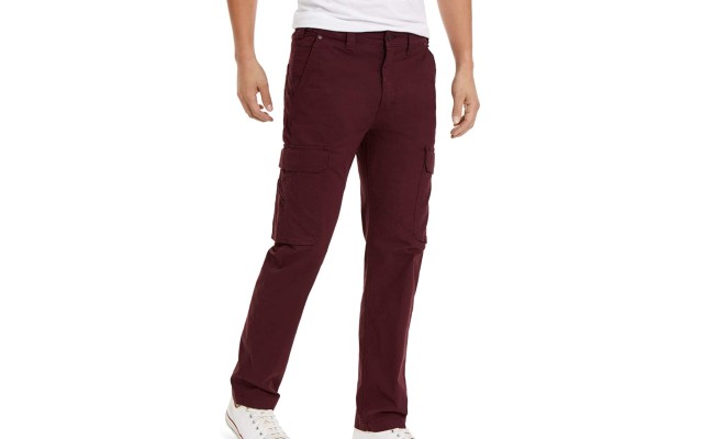  Men's 502 Aviator Tapered Cargo Pants (Red), Red, 38X32