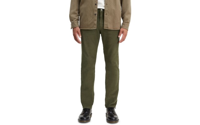 Levi’s Men’s 502 Taper Corduroy Pants (Green, 33×30)