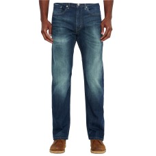 Levi’s Men’s 505 Regular Fit Straight Jeans, Green, 36×32