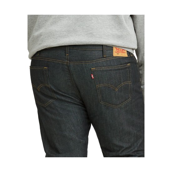 Levi’s Men’s Big & Tall 502 Taper Jeans (Navy,46×32)