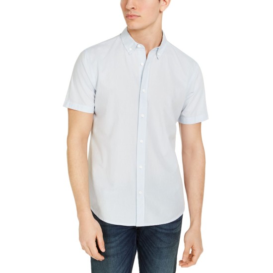 Levi’s Men’s Chambray Short-Sleeve Oxford Shirt (Skyway, M)