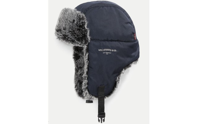 Levi’s Men’s Lined Trapper Hat (Navy, One Size)