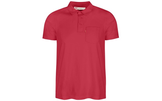 Levi’s Men’s Pocket Polo Shirt (Red, XL)