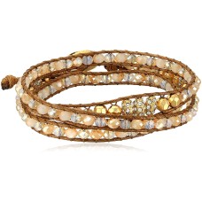 Lonna & Lilly “Classics” Gold-Tone/Natural Multi-Wrap Bracelet