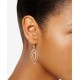 Lonna & Lilly Gold-Tone Open Oval Beaded Drop Earrings