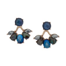 Lonna & Lilly Gold-Tone Stone Front-and-Back Earrings