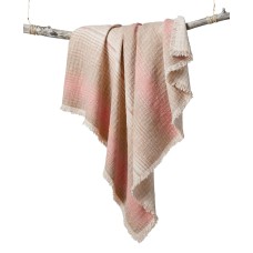 Lucky Brand  Baja Stripe Serape Throw  (Pink, 50x60")