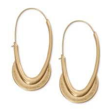 Lucky Brand Crescent Hoop Earrings