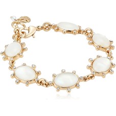 Lucky Brand Gold-Tone Pave & Stone Flex Bracelet