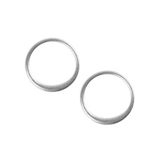 Lucky Brand Hoop Stud Earrings (Silver)