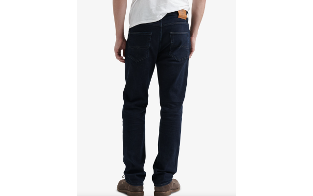  Men’s 410 Athletic Fit Slim Leg COOLMAX® Temperature-Regulating Jeans (Navy, 42×30)