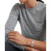  Silver-Tone Pave Flower Slider Bracelets