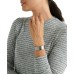  Silver-Tone Scattered Pavé Cuff Bracelet (Silver)