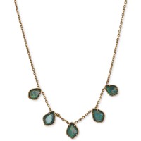 Lucky Brand Stone Collar Necklace, 17″ + 2″ extender