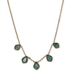 Lucky Brand Stone Collar Necklace, 17″ + 2″ extender
