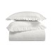  Textured Woven Cotton 3-Pc. Duvet Set (Natural, Full/Queen)