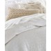  Textured Woven Cotton 3-Pc. Duvet Set (Natural, Full/Queen)